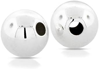 Sterling Silver 3mm Round Bright Beads 0.9mm Hole - 2500pcs (2003)/25