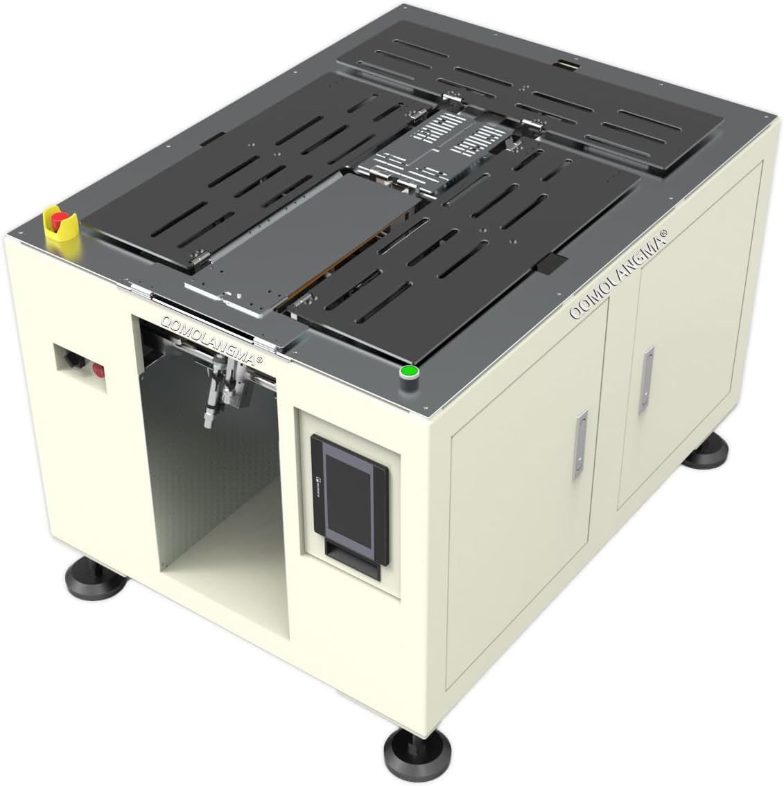 QOMOLANGMA Semi-Auto Garment Folding Packaging Machine Shirts Clothes Stacking Folder Clothes Laundry Organizer Folding Stacking Bagging System for Retail Laundry