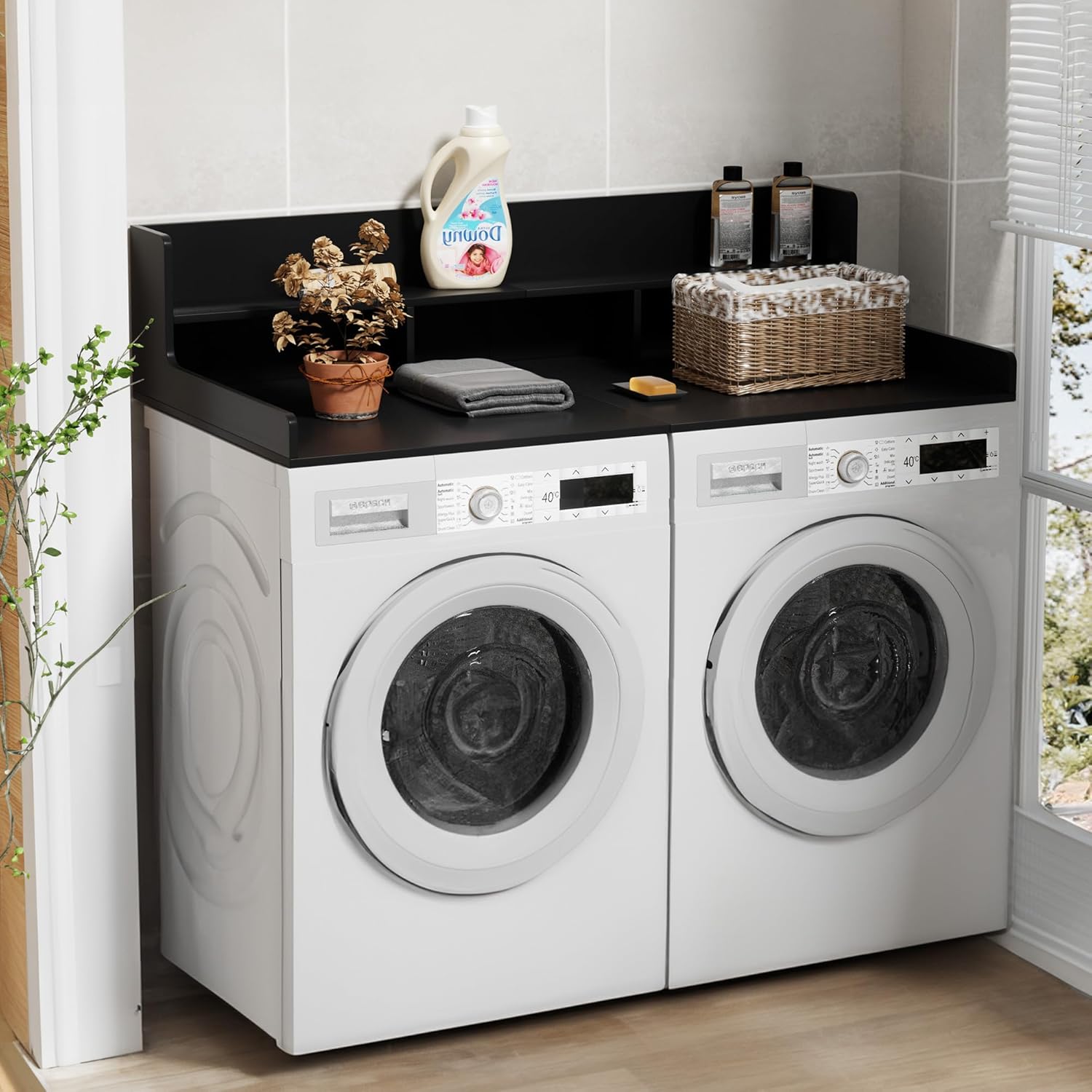 Two-Layer Foldable Washer Dryer Countertop, 27.5