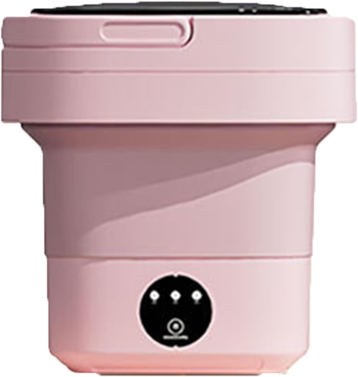 WHYATT Mini Washing Machine, Mini Washing Machine Foldable, for Socks,Underwear Or Small Items (Color : Pink)