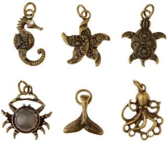 Bead Landing 12 Packs: 6 ct. (72 total) Found Objects Clockwork Ocean Charms