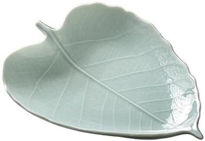 Tray Decor Chinese Exquisite Pastry Tray Retro Ceramic Tea Tray Tea Room Snack Fruit Tray Small Storage Tray Food Tray(D)