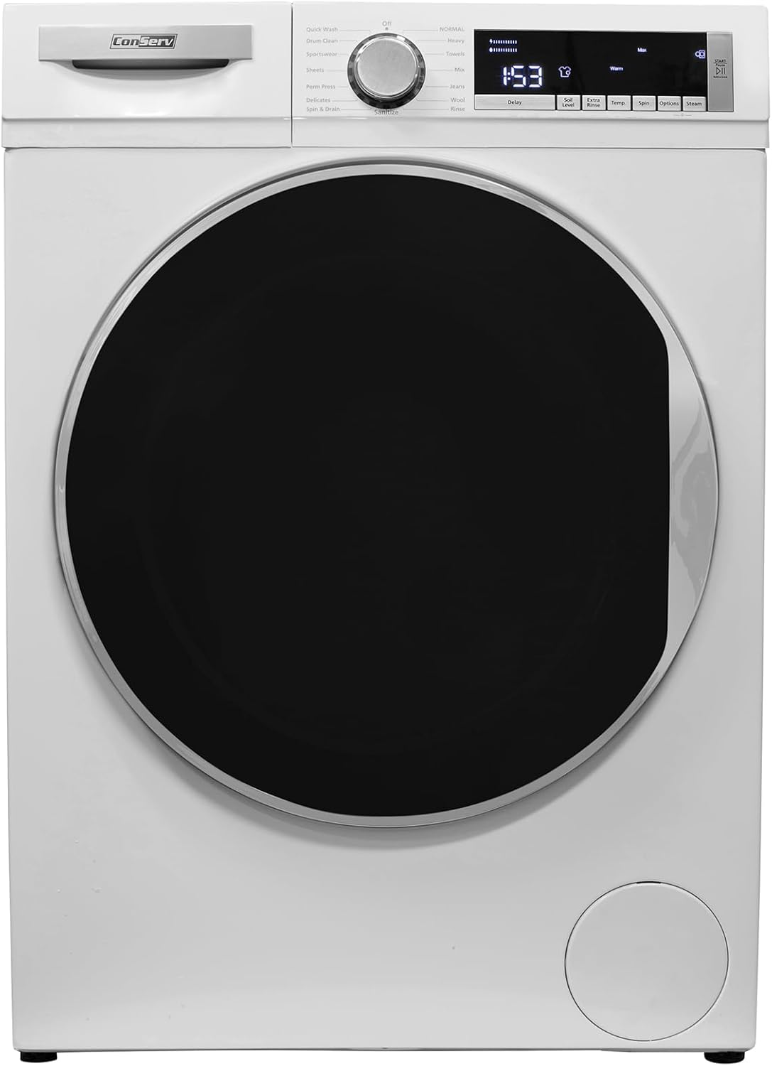 ConServ Washer 2.2cf AUTOSENSE 1400 RPM 15 programs LED Display 120V (White)