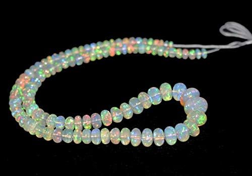 Natural Ethiopian Opal Rondelle Plain Beads / 4.5-12.0 mm /17 inch Code-HIGH-60892