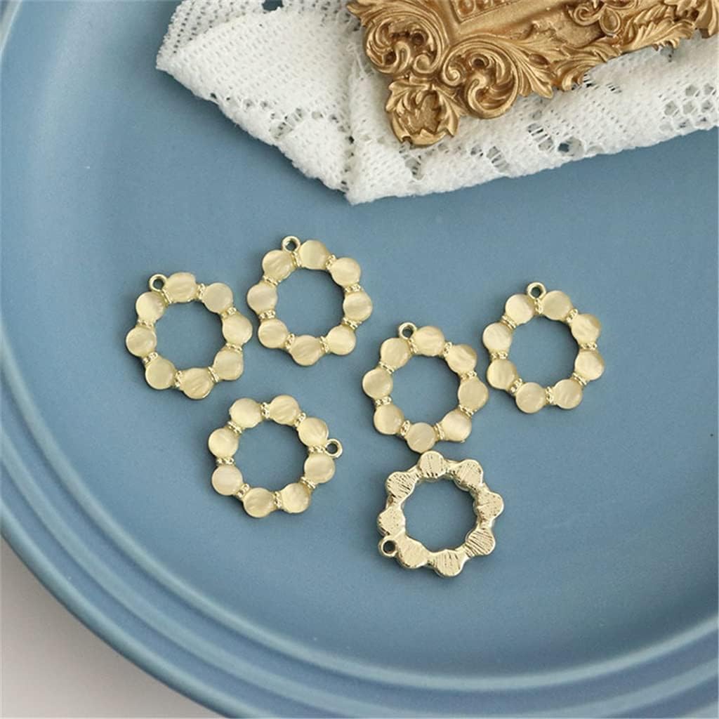 Champagne Hair Accessories Plating DIY Earrings Handicraft Material Clothing(D)