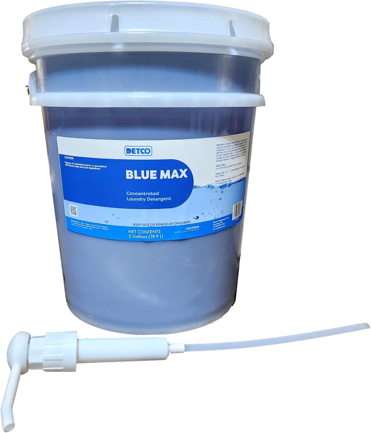 Industrial-Strength Laundry Detergent Concentrate -1/2 oz per load- stain & spot remover, (5g Bucket)