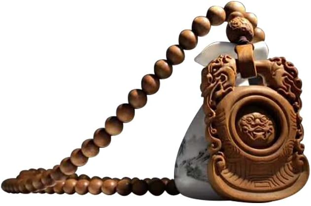 Mascot Wooden Crafts Wood Carving Art Wood Decoration Artwork 印度老山檀香手串貔貅纳福108颗 文玩手串念珠男女 檀木佛珠手链(DIY不沉水6MM老山)