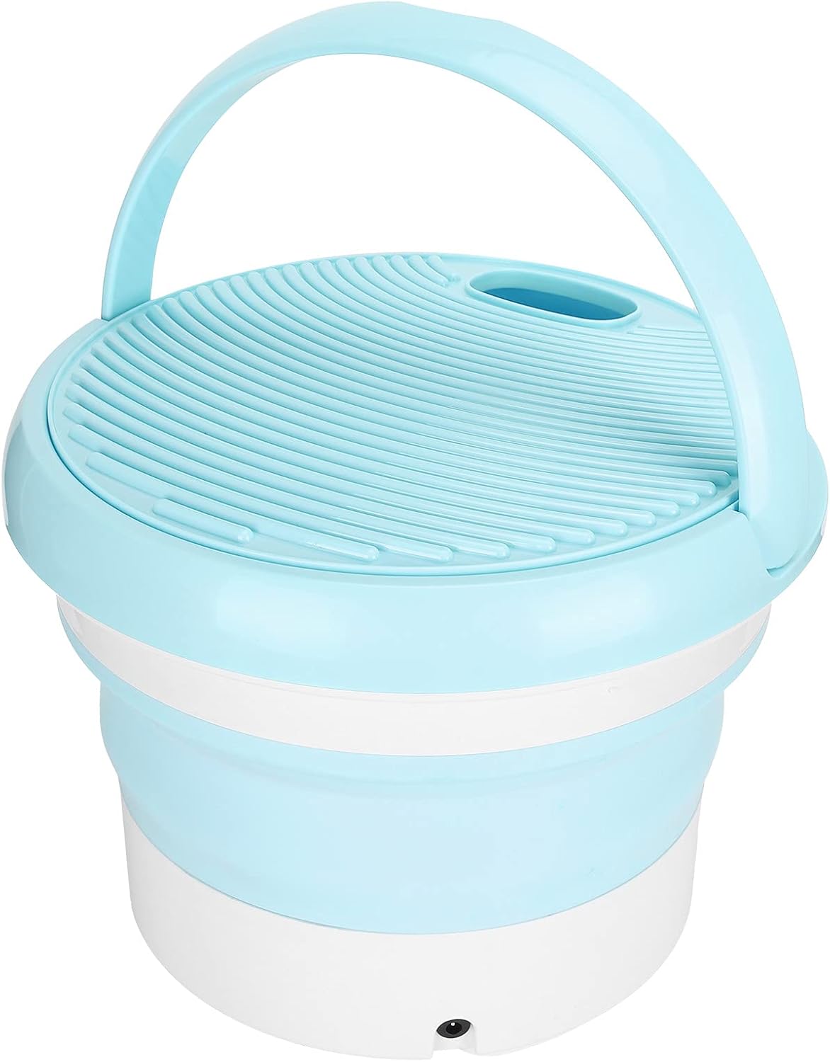 Mini Portable Washer, 7L Large Capacity Quick Cleaning Automatic Shutdown Small Foldable Washing Machine, Energy Saving Mini Folding Washing Laundry for Clothes Underwear Ties T‑Shirts(US)