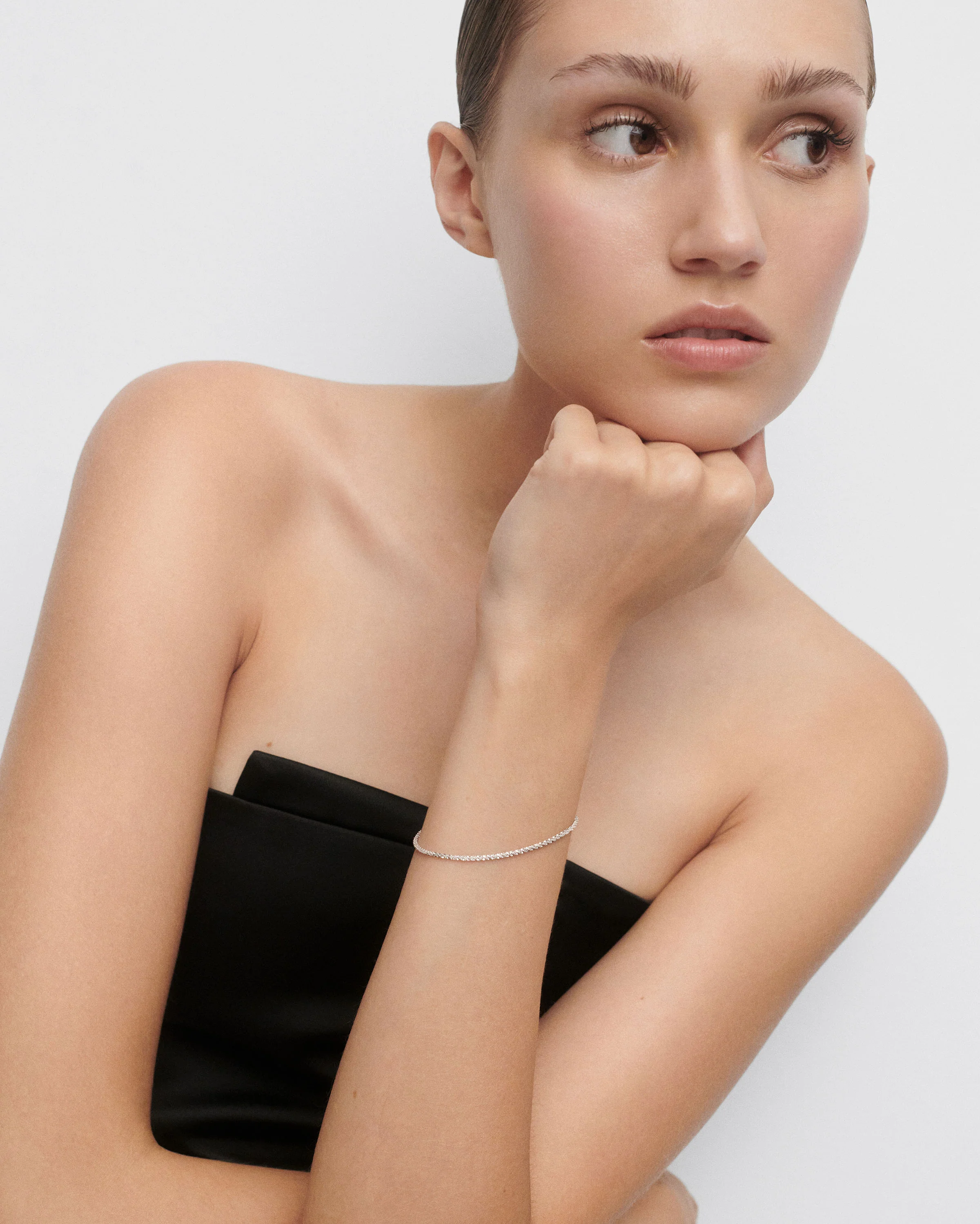 Sparkle silver chain bracelet