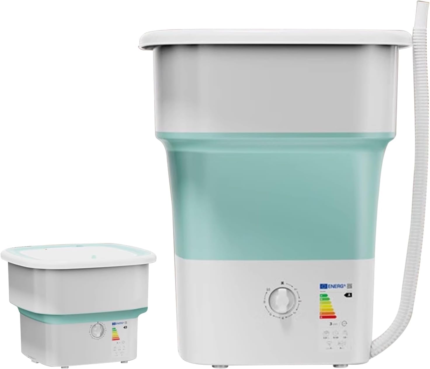 Small Washing Machine Portable Washing Machines Large Capacity Portable Washable bed Sheets for Home use Small Washing Machine for Socks and Underwear for Dormitory use(Green)