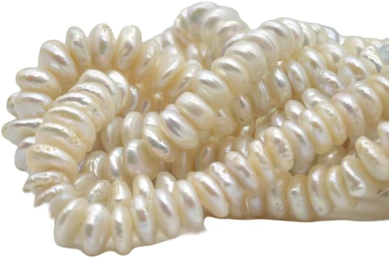 13 inch Strand of Natural gem Fresh Water Pearl, 12-15mm Coin Smooth Beads for DIY Jewelry Making. | Beads_03831, as per photo