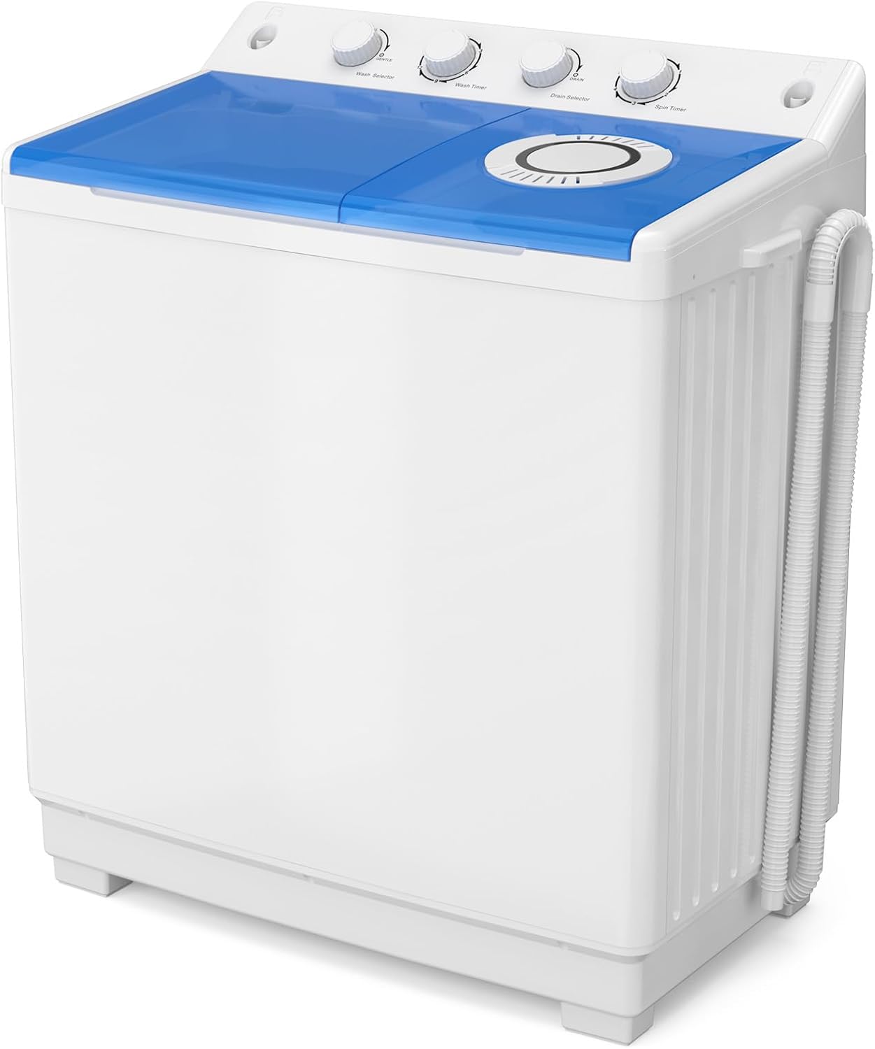 Auertech 40 Lbs Portable Washing Machine, Large Portable Washer for Apartments with 24 Lbs Washer & 16 Lbs Spinner, Clothes Washer Machine with Drain Pump for Apartment, Dormitory and RVs