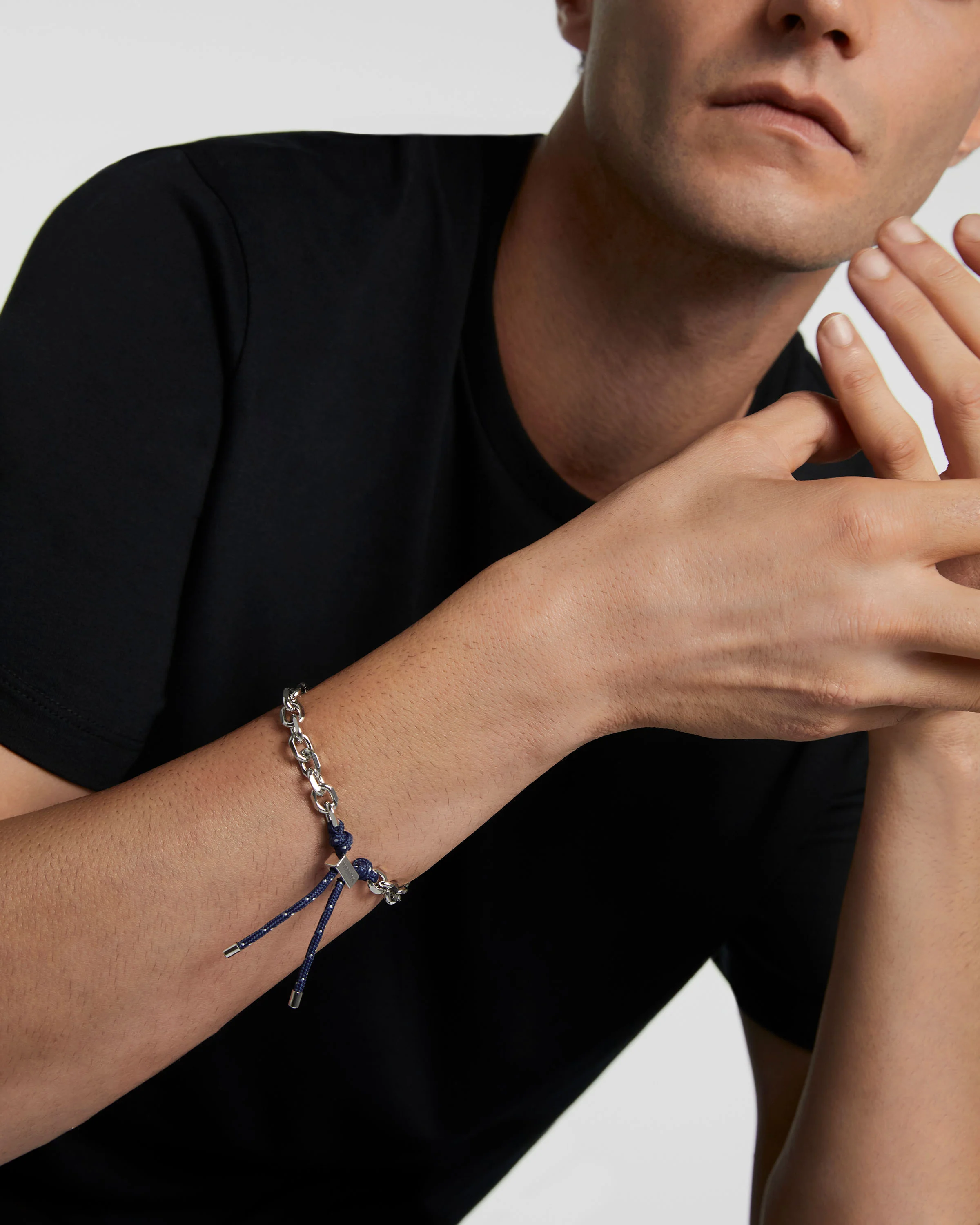 Midnight Essential Rope and Chain Bracelet