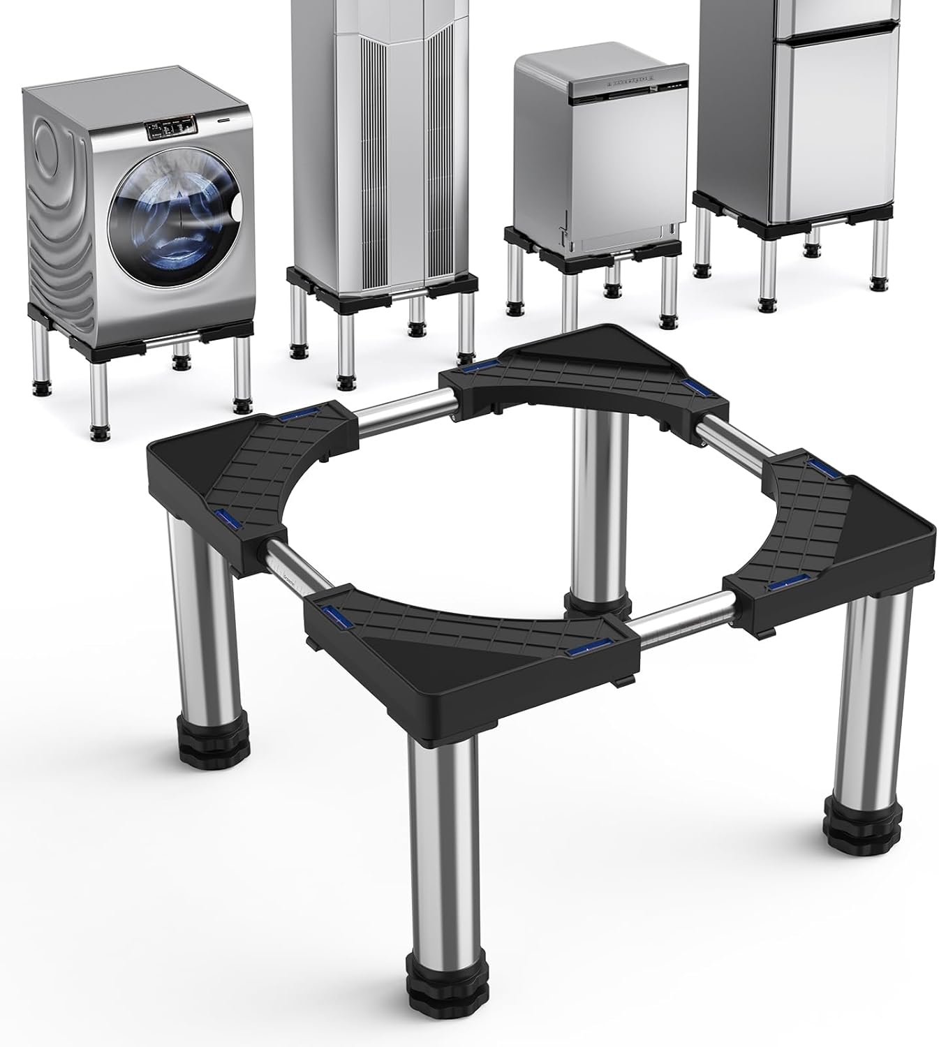 Mini Fridge Stand with 4 Strong Feet Washing Machine Stand Base 9.8