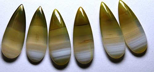6 match pair, quality, yellow designer chalcedony match pear shaped briolettes, 35mm long