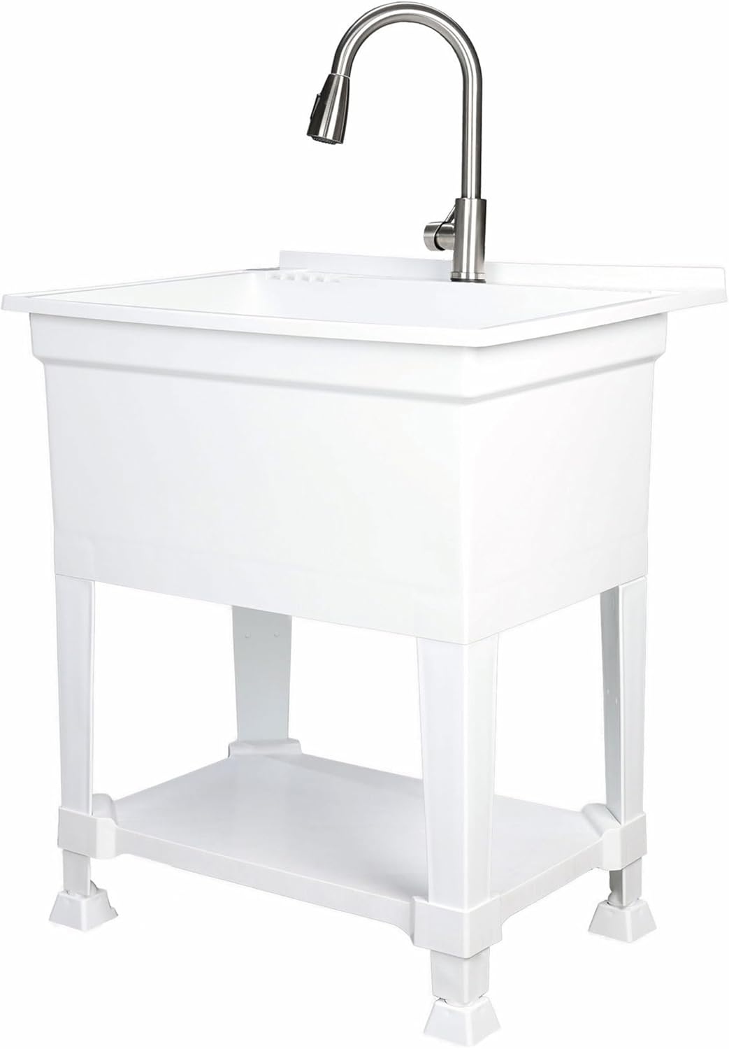 Freestanding Utility Sink for Laundry Room & Garage, 30
