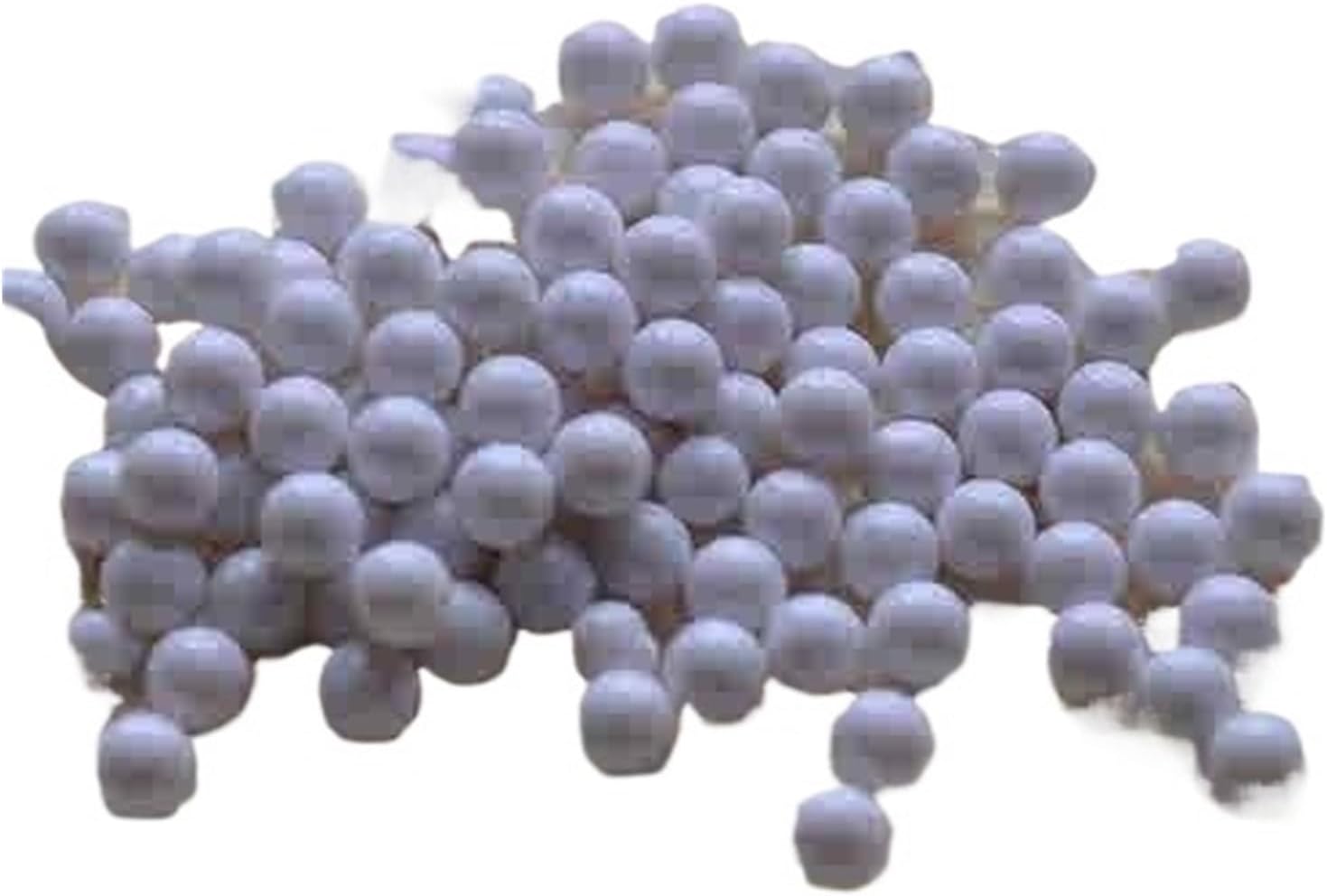 6mm Acrylic Solid Color Non Porous Round Beads Loose DIY Handmade Decorative Material Dropping(White,5000PCS)