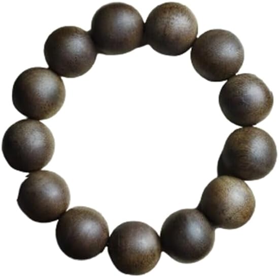 Agarwood 18mm Natural Vietnam White chess nan agarwood Bracelets Buddhist Prayer Beads