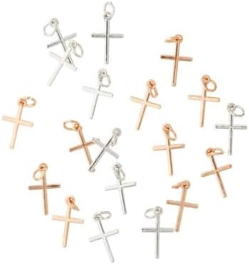 Bead Landing 12 Packs: 20 ct. (240 total) Metal Cross Charms