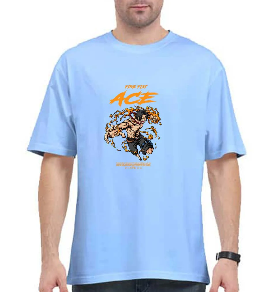ACE - ONE PIECE Anime Oversized T-Shirt for Men