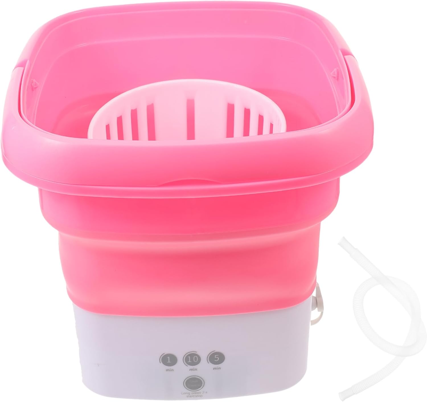 Portable Mini Washing Machine Compact Automatic Folding Washer for Travel and Camping for Small Loads and Easy Us