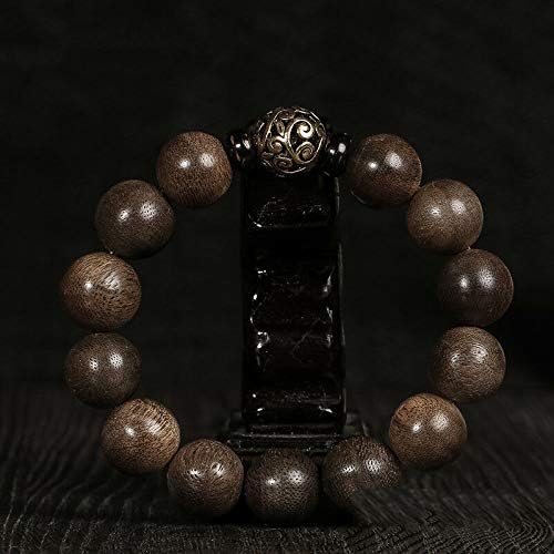 GLW Prayer Beads Malas Meditation Brunei Genuine Wild Agarwood Aloewood 15 Mm #4971