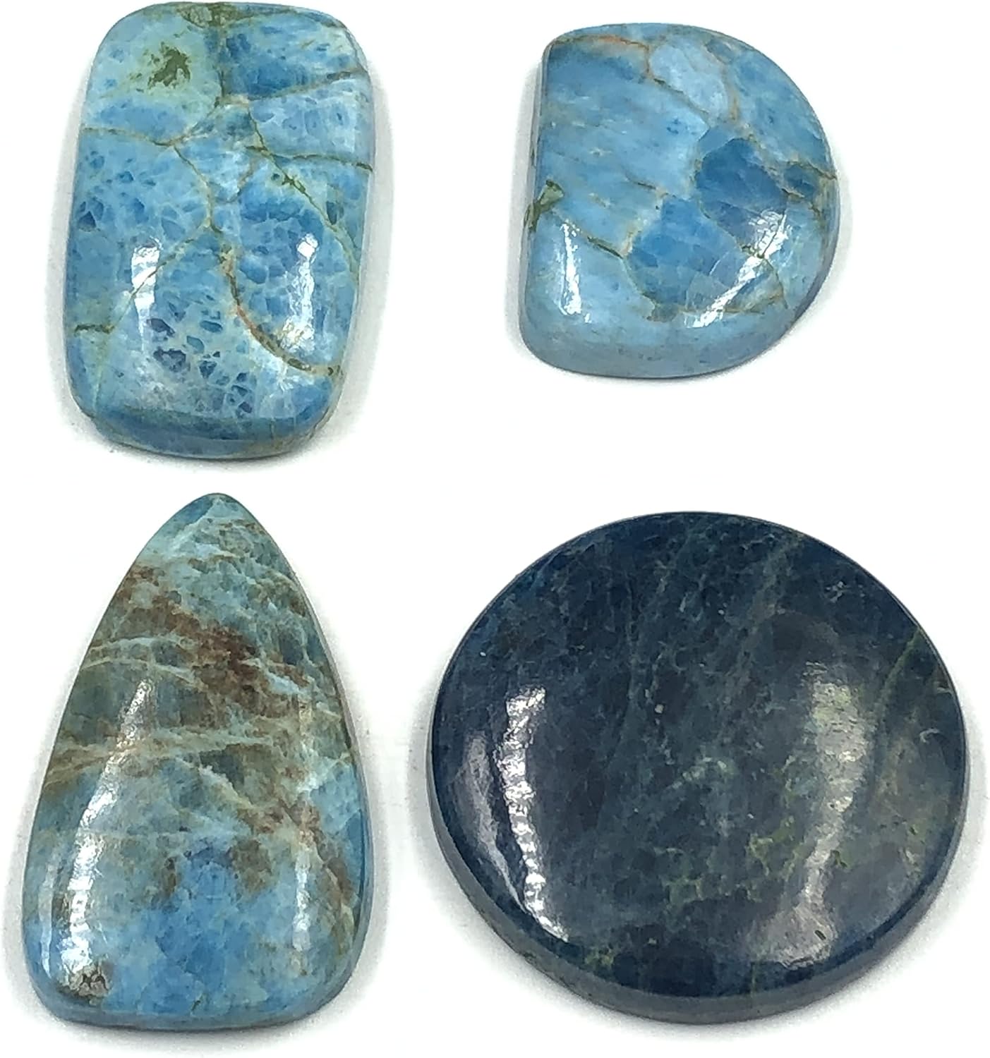 Natural NEON APATITE Gemstone Loose Cabochon Lot For Jewelry Making, Loose Gemstone For Ring, Earring & Pendant Necklace, Jewelry Making Cabochons, Healing Gemstones