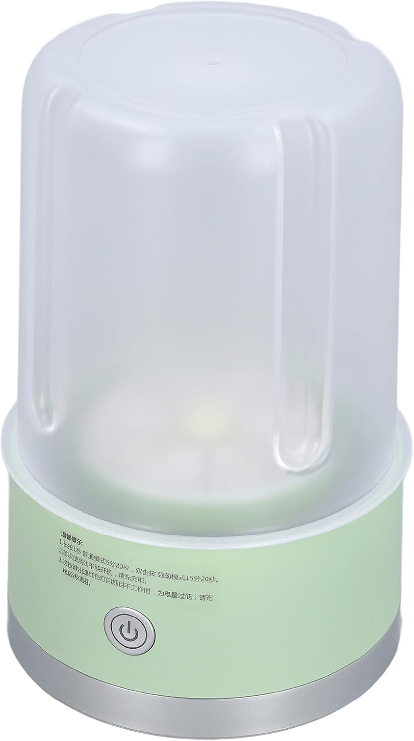 Generic Portable Washing Machine, Multifunction Compact Mini Washer for Apartments, Portable Small Washer Energy Saving Rechargeable Cup Semi Automatic for Business Trips Travel Camping, Green