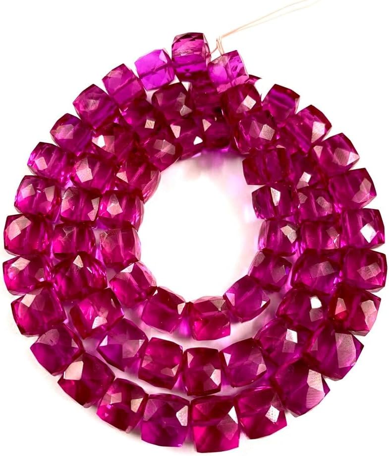 Natural PINK SPINEL ONION faceted Beads 7x8-7x8mm 18 inch long string jewelry making gemstone beads for necklace bracelet