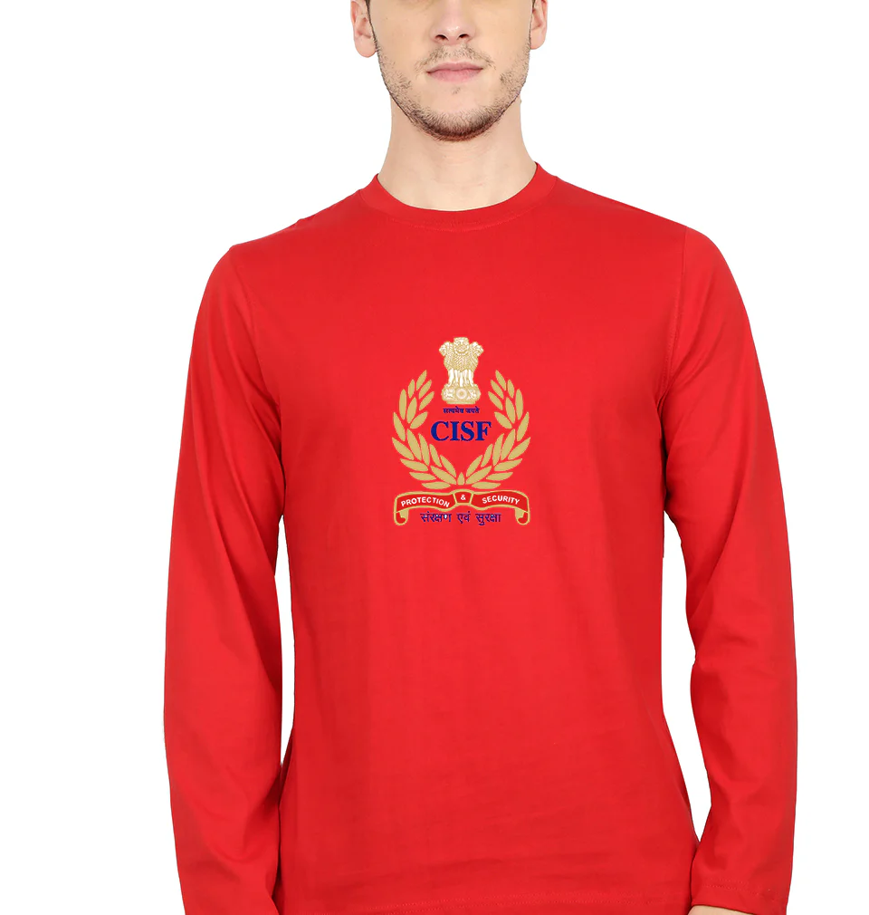 CISF Full Sleeves T-Shirt for Men