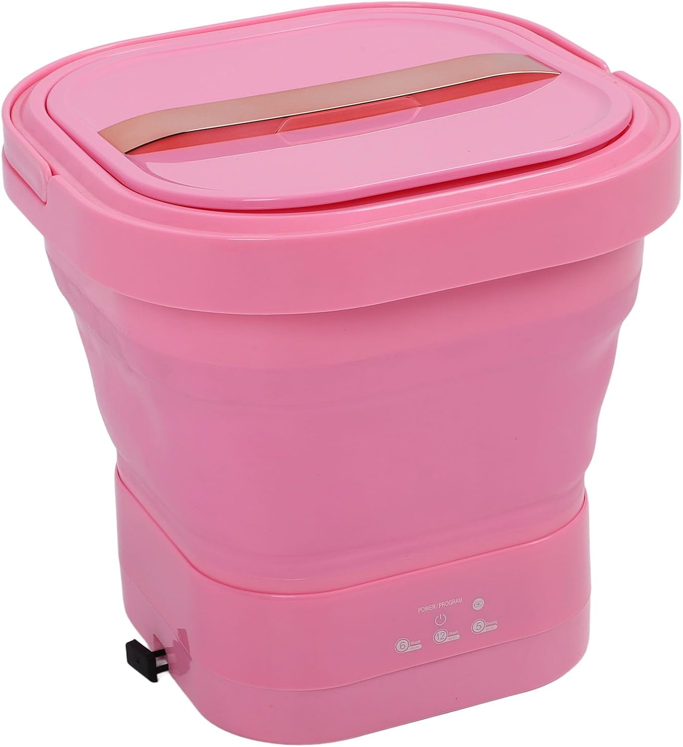 Portable Mini Washing Machine with Foldable Design, Rechargeable Washer Dryer for Clothes, Dewatering Feature for Quick Drying - Ideal for Travel, Camping, Apartment ()