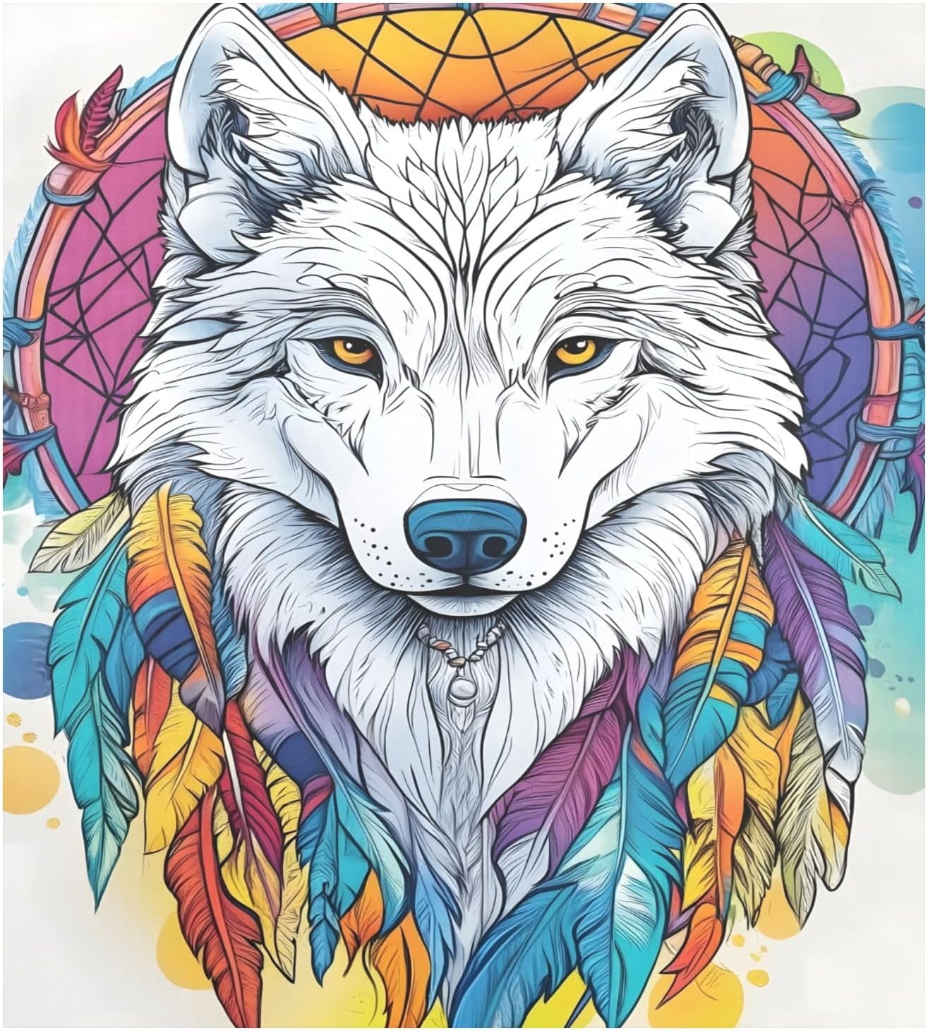 Dishwasher Magnet Cover Large Magnetic Stickers Wolf Dreamcatcher Front Dishwasher Cover Reusable Decal for Home Kitchen Anti-Scratch Refrigerator Decorative Lid Washing Machine Laundry 23