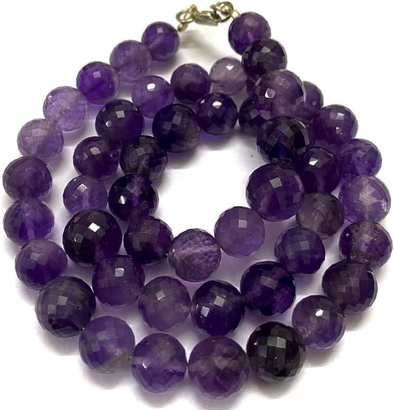 Natural Amethyst rondelle Faceted Beads 9x11 19 inch Long String Jewelry Making Gemstone Beads for Necklace Bracelet