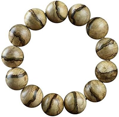 GLW Tarakan Genuine Natural Wild Agarwood Aloewood MALA Prayer Beads 16mm # 4705