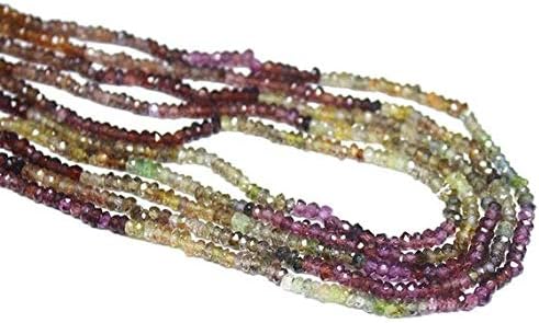 1 strand multi gemstone rondelle faceted 13'' long strand gemstone beads, jewelry supplies for jewelry making, bulk beads, for meditation jewellery gemstone 3mm