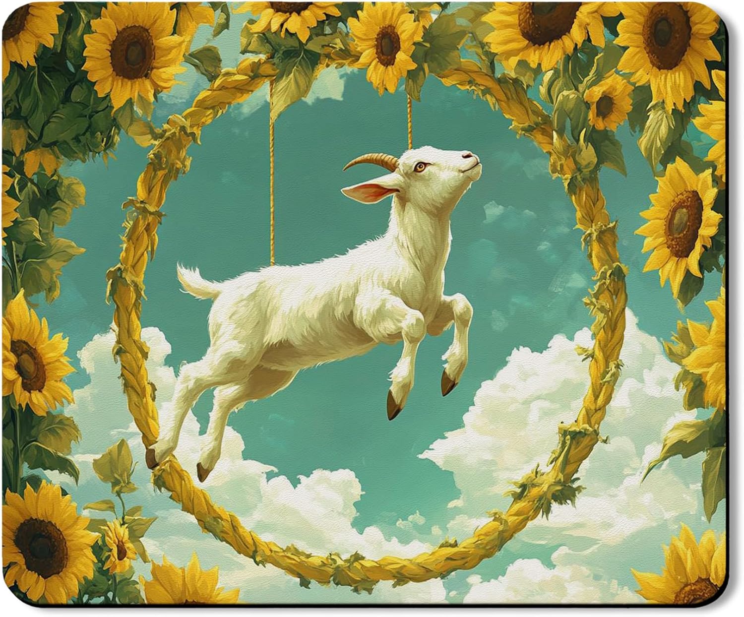 Sunflower Washer Dryer Top Protector Mat, Vintage Floral Laundry Machine Dust Covers, Rustic Rubber Anti-slip Waterproof Washer and Dryer Mats for Laundry Room 20x24 Inch