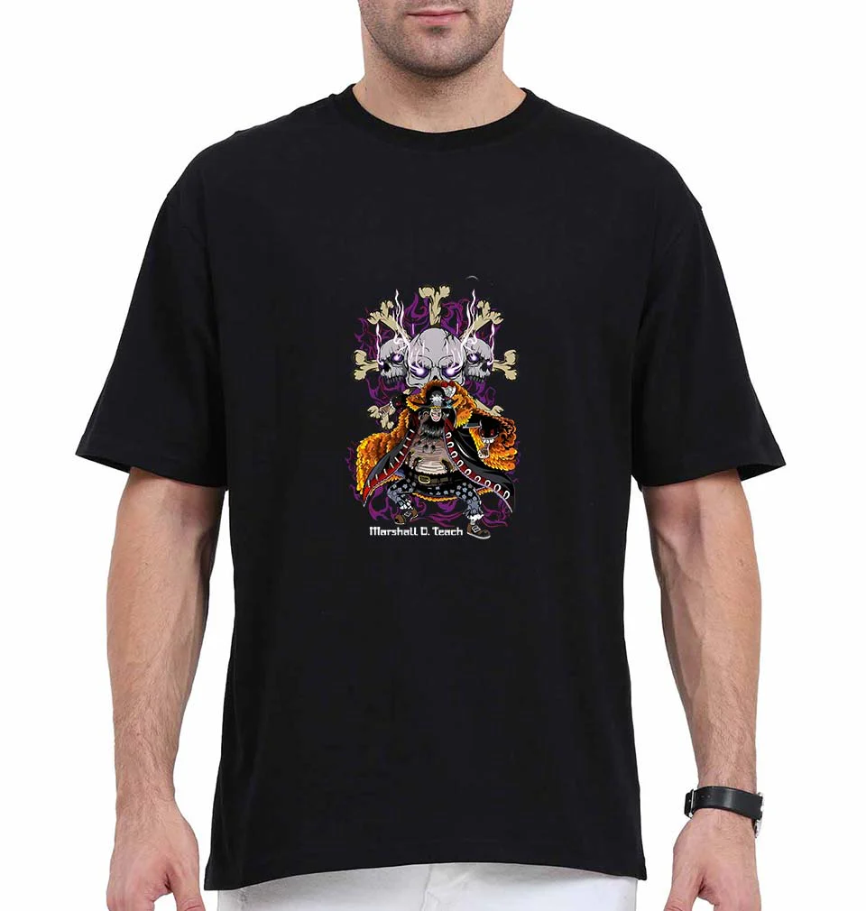 CAPTAIN BLACKBEARD - ONE PIECE Anime Oversized T-Shirt for Men
