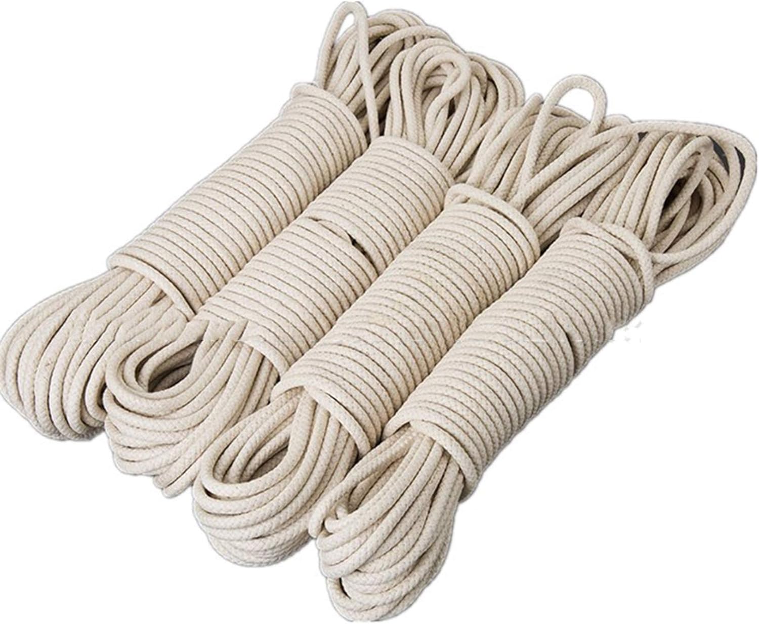 Cotton String Ball, Elastic cord, thread beading string,Flag Rope Cotton Beige 100m,Flag Pole Halyard Rope Strong Durable,Multi-purpose Cotton Rope for Outdoor Hanging Clothes,Travel Tying,Garden,Beig