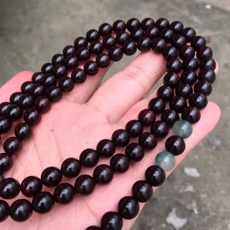 印度小叶紫檀【弥勒佛】 08 * 108颗高油密老料佛珠手串手链念珠(小叶紫檀弥勒佛)