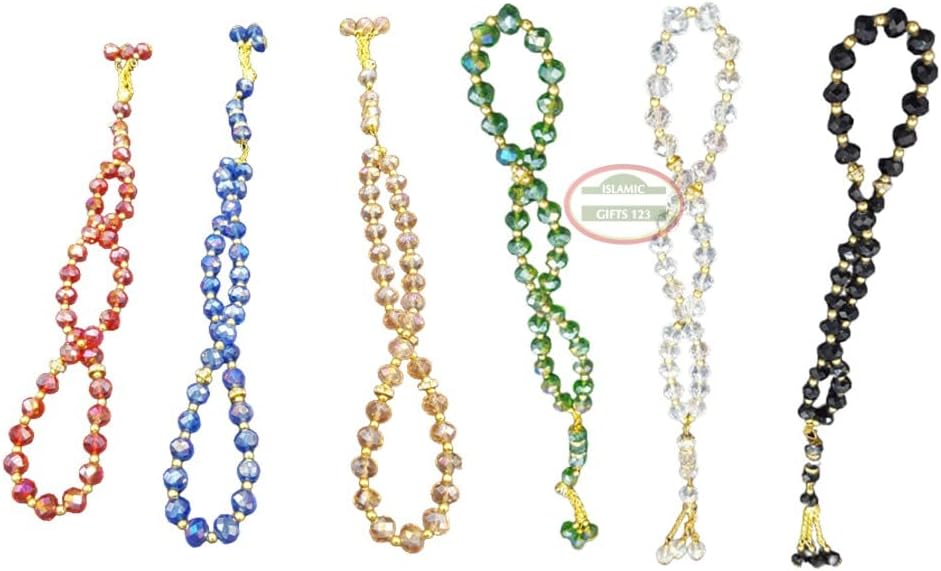 Muslim Prayer Beads [96 Pack] Islamic Prayer Beads Tasbeeh Counter misbaha Islamic Favors Islamic Wedding Favors Crystal Prayer Beads Crystal Rosery