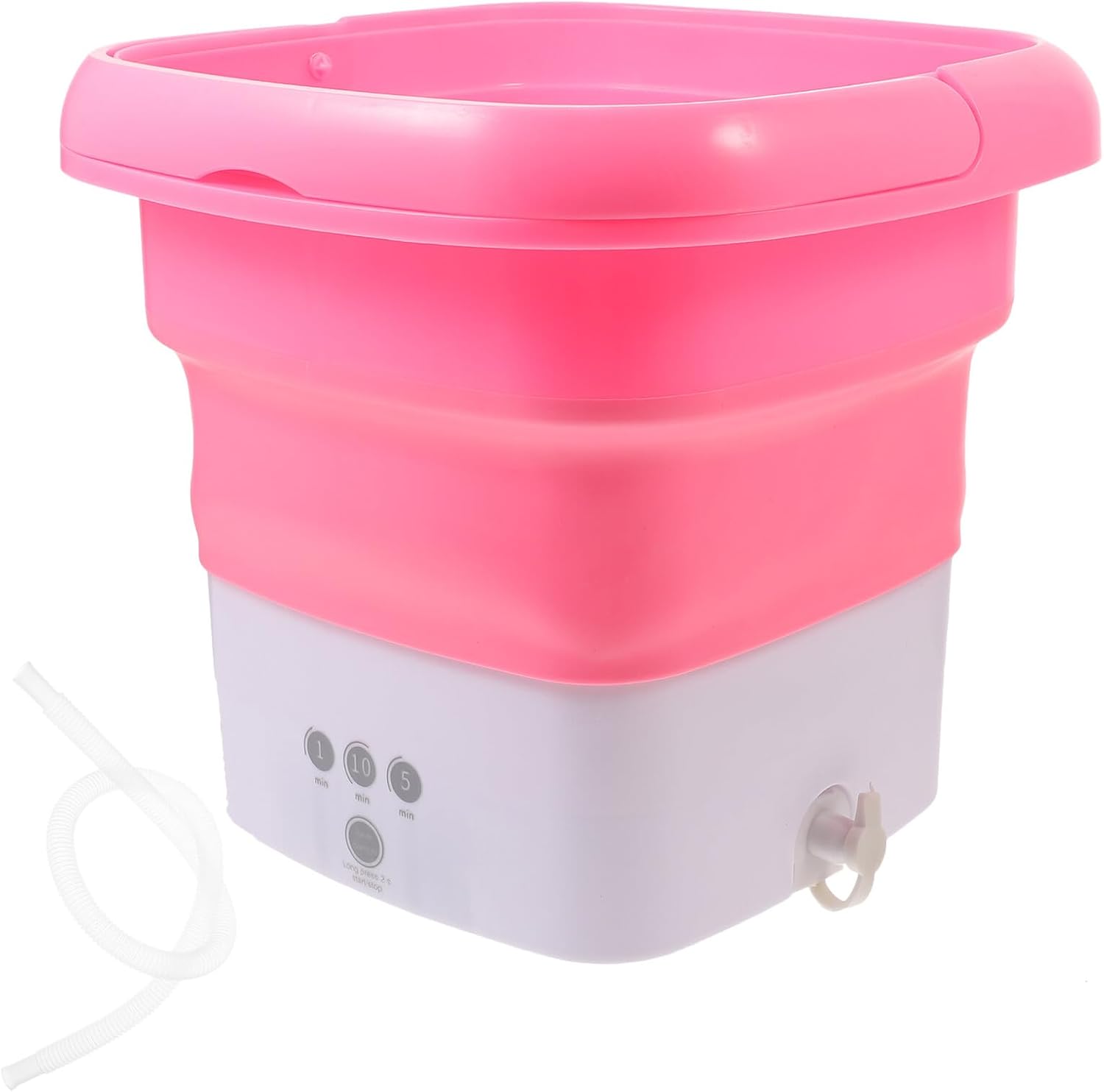 Portable Mini Washing Machine Foldable with Timer Touchscreen High-speed Compact Washer for Travel Camping Apartments Rvs Lightweight Portable Washer for Underwear Socks Small