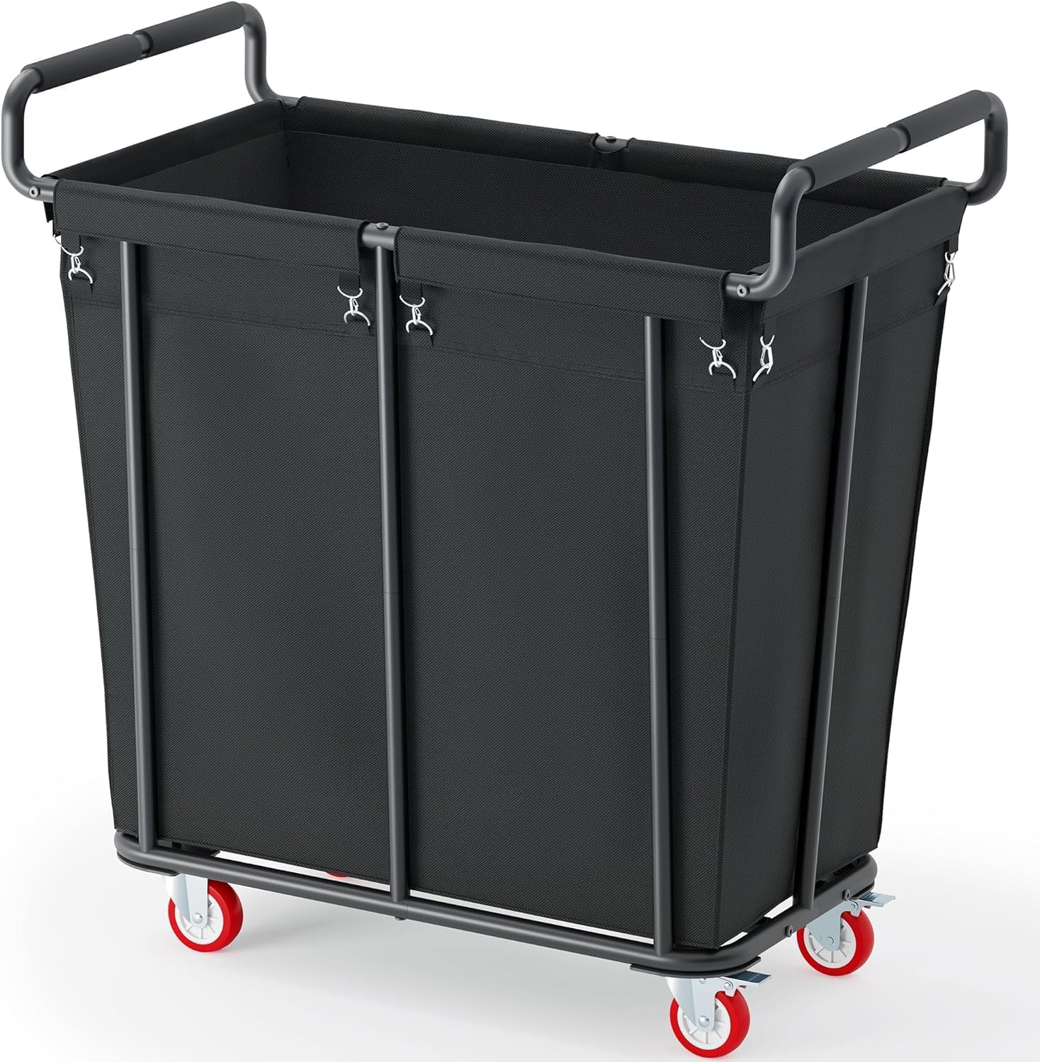 Large Laundry Hamper with Wheels, 360L Rolling Big Laundry Basket for Clothes Storage, Heavy Duty Extra Large Rolling Laundry Cart with Handle, Steel Frame, Waterproof Liner,95.1 Gallons.