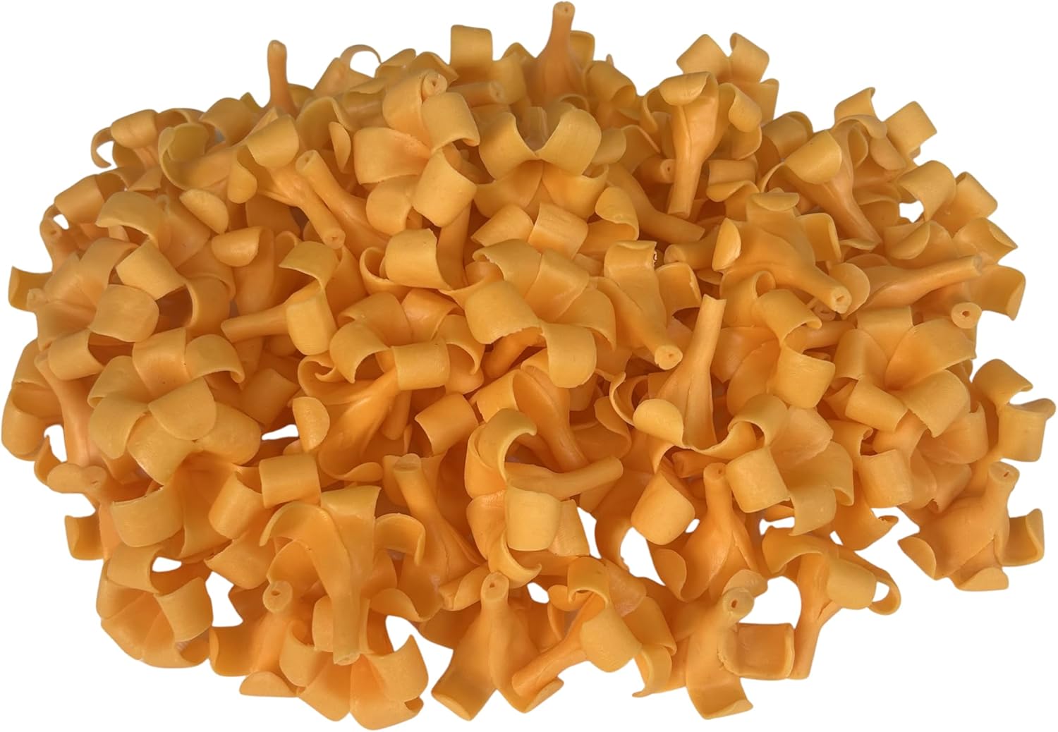 100 PCS Puakenikeni Clay Beads (3 cm) for Jewelry Making, DIY, Craft Supplies (Orange-Yellow)