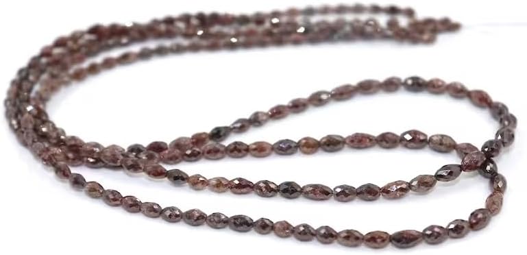 Red Diamond Barrel Shape Beads 3 * 4mm Red Diamond Faceted Oval Shape Bead Diamond Tumble Bead Natural Diamond Long Drill Beads