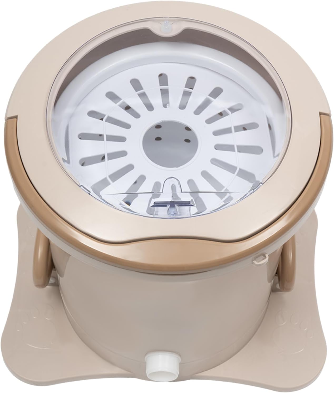 2.4 Gal Manual Dehydrator Mini Manual Dehydrator Washing Machine with Clothes Pressing Pad Mini Clothes Dryer Non Electric Compact Washer Spin Dryer for Student Housing, Apartments (Apricot Color)