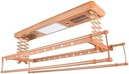 Ceiling Clothes Dryer Aluminium and Steel Electric Clothes Dryer with Remote Control,Clothes Drying Racks,Drying Electric Rack Clothes - Movable Drying Rack Remote Control Lifting Smart Cool