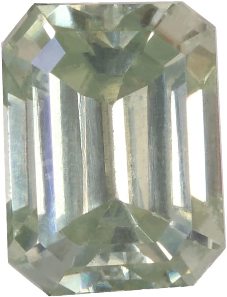 Top Quality Green Moissanite 3.00 Carat Brilliant Emerald Cut Moissanite For Ring Pendant Making