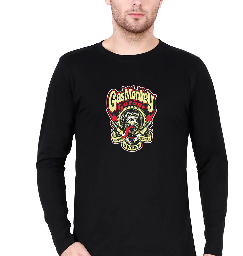 Gas Monkey Full Sleeves T-Shirt for Men