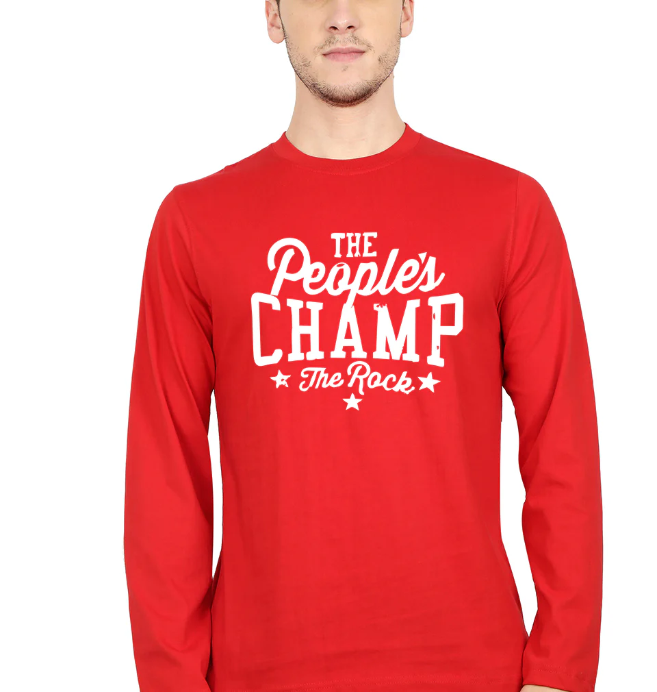 The Rock - The People's Champ Full Sleeves T-Shirt for Men