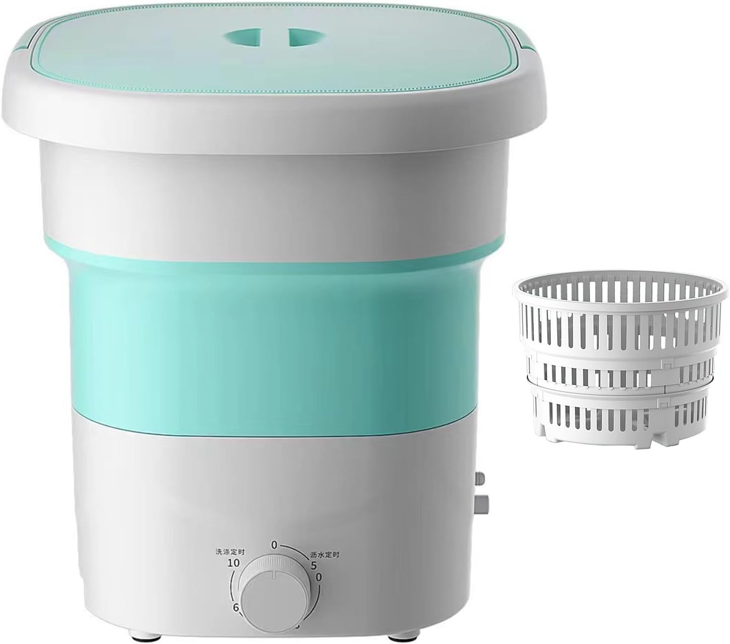 THAMBA 24L Large Capacity Mini Portable Folding Washing Machine, Sales are far Ahead Suitable for Any Occasion Small Washing Machine (Color : Blue)